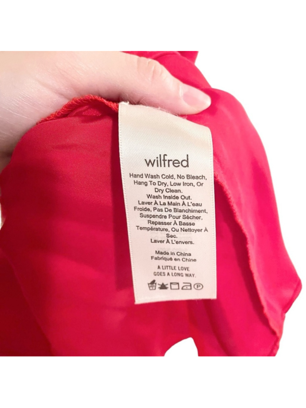 Aritzia Wilfred Red Isabelle Satin Mini Dress Mid-Thigh Size 2 - Picture 8 of 11